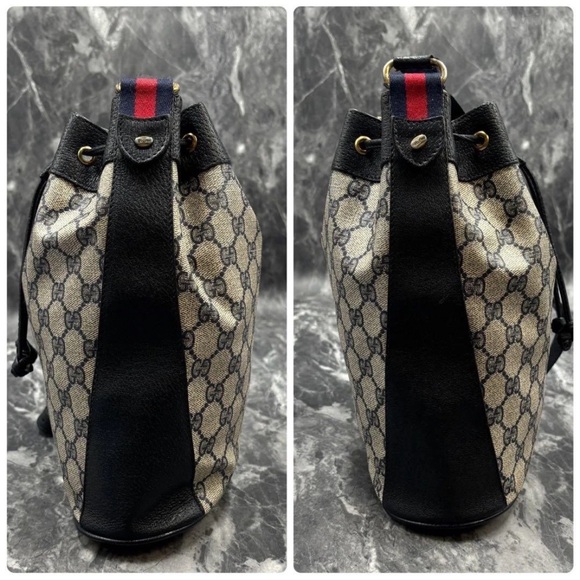 Gucci Black and Gray Women's Bucket Bag - Picture 7 of 11